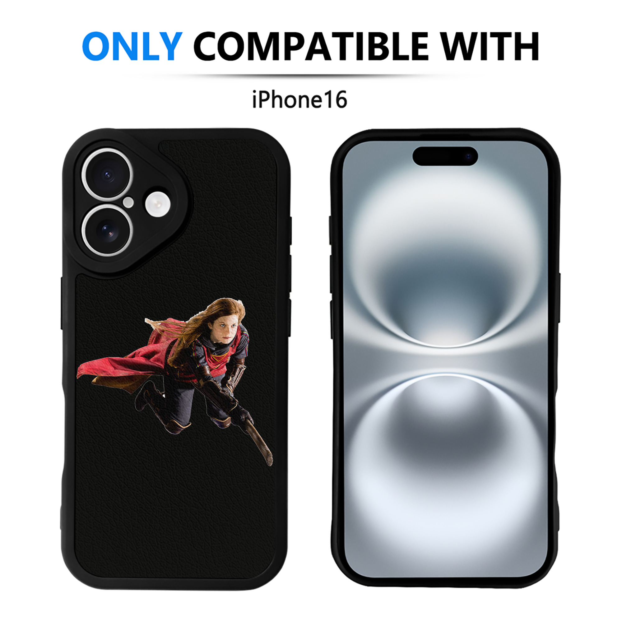（画像用） Harry Potter ハリー・ポッターシリーズ 【iPhone 16シリーズ対応】シリコンスマホケース（レザー調） 材質：シリコン